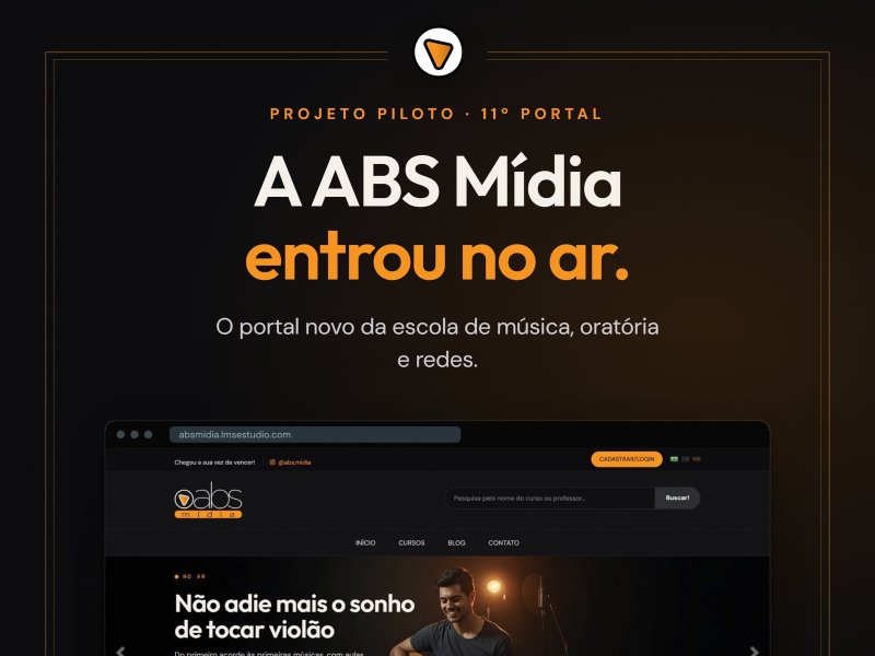 Site da escola ABS Mídia